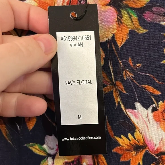 Tolani Collection NWT Floral Vivian Maxi Dress with Pockets size M - Picture 8 of 16